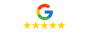 We're rated 5 out of 5 on Google